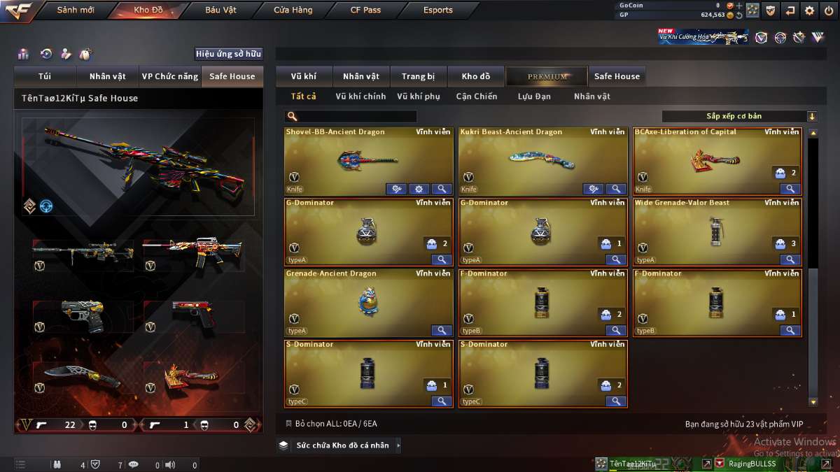 shop acc cf uy tin gia re